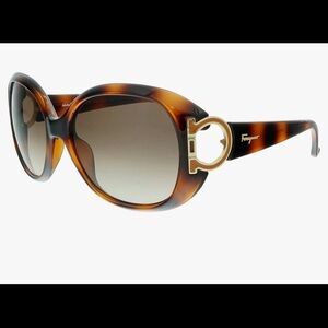 Salvatore Ferragamo Tortoise Frame Sunglasses